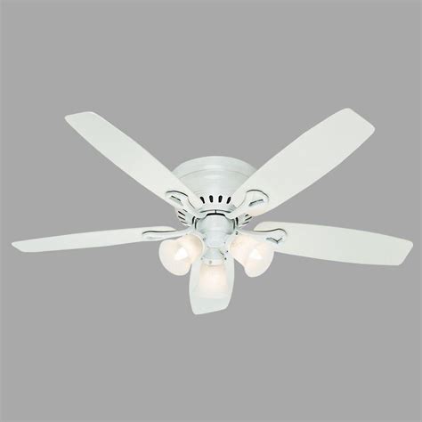White color changing integrated led brushed nickel ceiling fan with light kit and remote control. Hunter Oakhurst 52 in. Indoor Low Profile White Ceiling ...