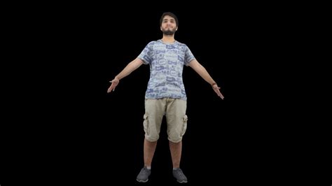 Young Man T Pose A Pose 3d Cgtrader