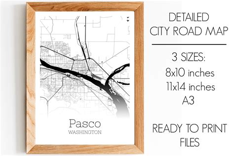 Pasco Washington City Map Graphic By Svgexpress · Creative Fabrica