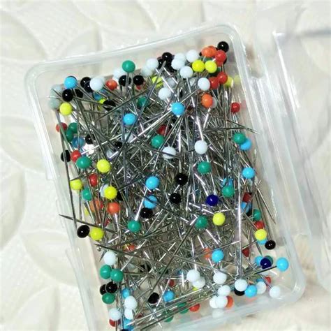 Buy New Portable 250pcs Glass Pearlized Head Pins