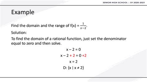 Solution Domain And Range Of A Rational Function Studypool