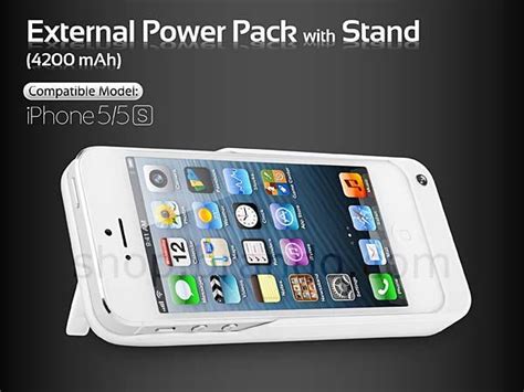 The Iphone 5s Battery Case With Iphone Stand Gadgetsin
