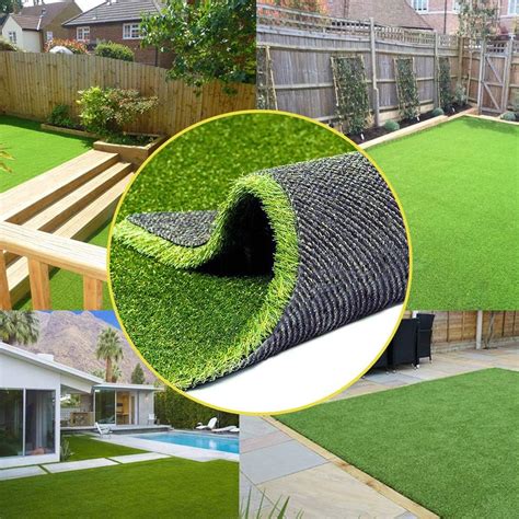 Buy 08inch Realistic Synthetic Artificial Grass Turf 4ftx7ft28 Square