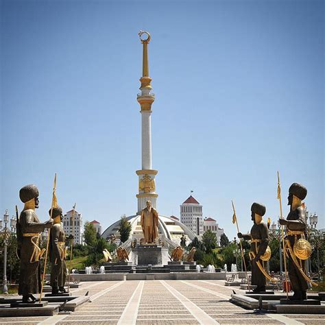 Independence Monument In Ashgabat Turkmenistan Photo Russ