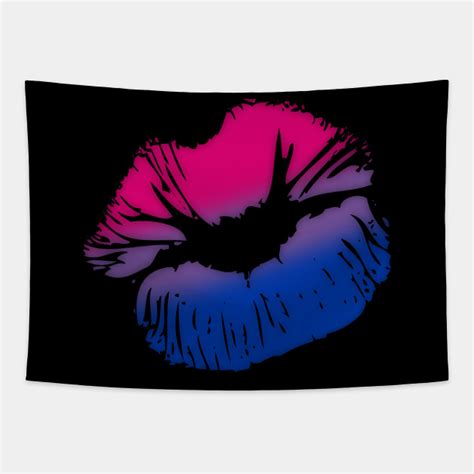 bisexual big kissing lips bisexual tapestry teepublic