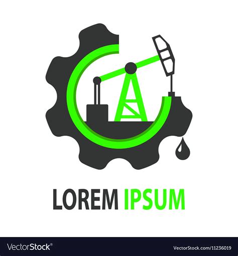 Green Oil Company Logo Royalty Free Vector Image