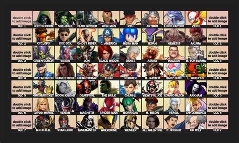 Marvel Vs Capcom 5 Dream Roster By Braydenthewatcher On Deviantart