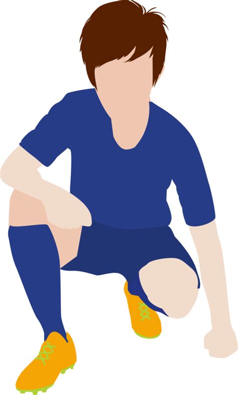 Cartoon Football Soccer Player Man In Action 10135401 Png