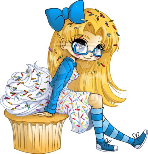 Very Vanilla Cupcake Girl By Yampuff On Deviantart Anime Chibi Chibi