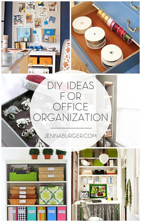 Either way, a proper home organization can save you time, energy, and money. DIY Office Organization - Jenna Burger Design LLC