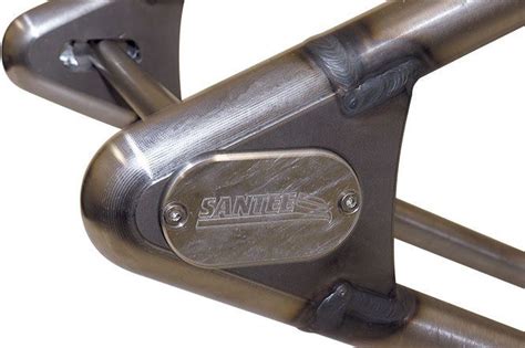 Santee 250 chopper frame with single downtubes santee has built another beautiful frame in the latest style popularized by designers like jesse james and rick doss. Santee Single-Downtube Chopper Frame 43° rake for Big Twin ...