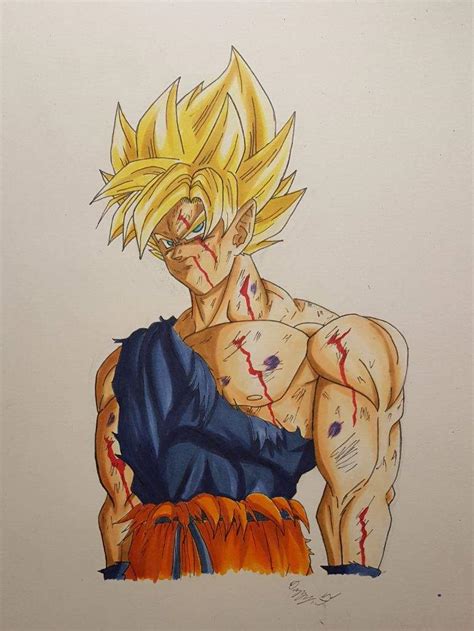 How to draw goku from dragon ball. Ssj Goku Drawing at GetDrawings | Free download