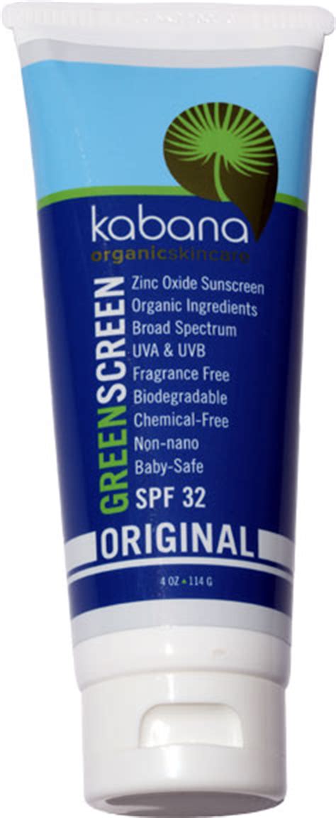 Green Screen® Organic Sunscreen Spf 32 Original Soy Free Kabana
