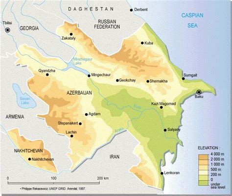 Download fully editable maps of azerbaijan. Azerbaijan Map Topo • Mapsof.net