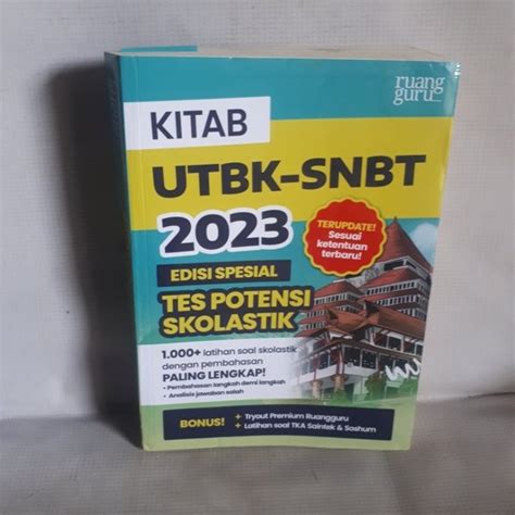 Jual KITAB UTBK SNBT 2023 EDISI SPESIAL TES POTENSI SKOLASTIK Di