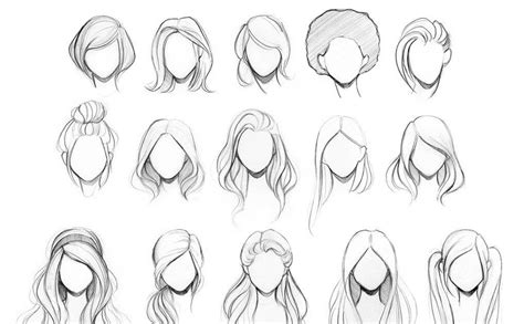 See more ideas about portrait, portrait sculpture, sculpture clay. Hairstyle Ideas Drawing (With images) | Easy hair drawings ...