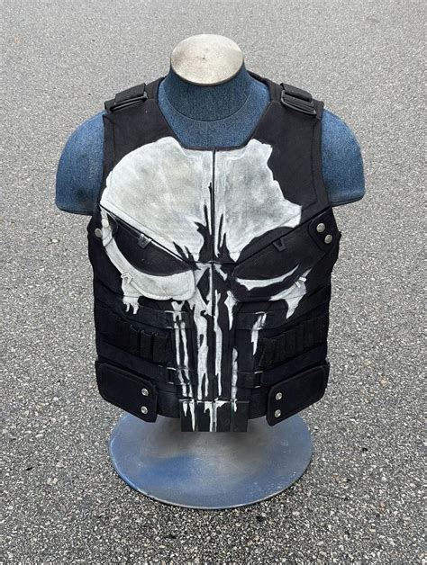 Mens The Punisher Season Jon Bernthal Black Real Leather Vest
