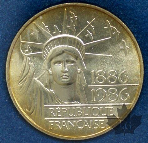 Coins France 1986 100 Francs Liberte