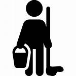 Icon Cleaner Janitor Cleaning Icons Bucket Svg