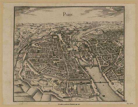 Plan De Paris Vers 1600
