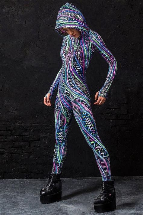 burning man clothing women festival clothing psychedelic etsy costume sexy bodysuit costume