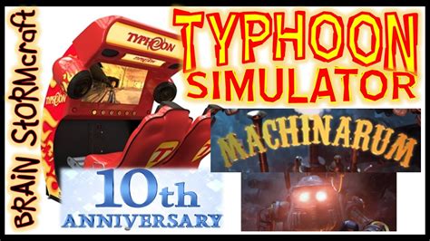 Typhoon Coin Op Arcade Motion Simulator Ride 10th Anniversary Ed 2019