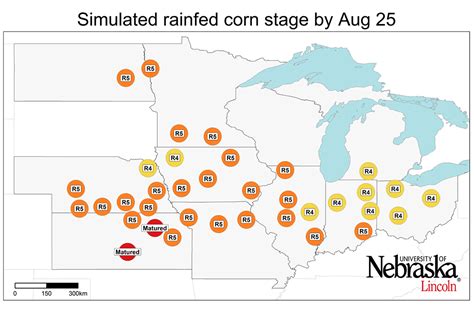 Corn Yield Forecasts As Of Aug Cropwatch University Of