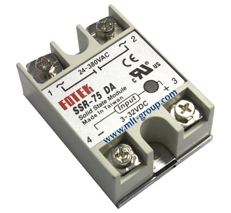They switch faster, silently, without another type of ssr, called a 'random turn on' solid state relay, is used to implement dimming. Solid State Relay 75A SSR-75 DA (DC to AC)