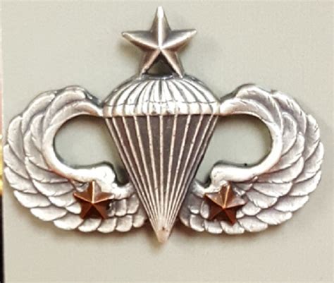 No Shine Senior Wings 2 Combat Stars 82nd Airborne Division Museum