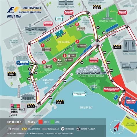 Map Of Singapore Grand Prix Circuit Maps Of The World