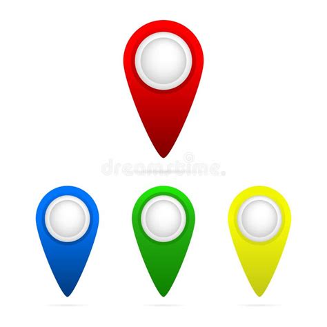 Set Of Bright Map Pointers Stock Illustration Illustration Of Home