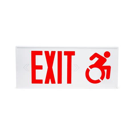 All Mobility Symbol Exit Signs Ct Andma Approved Isolite