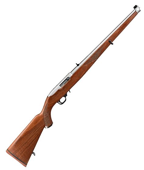 Ruger 10 22 Walnut Mannlicher Stock With Polished Stainless Steel 01264
