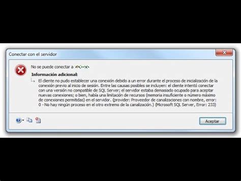 MICROSOFT SQL SERVER ERROR No Se Puede Conectar A Localhost SOLUCION