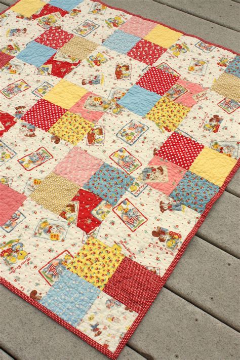 Simple Four Patch Baby Quilt Patch Quilt Quilts Quilt Patterns