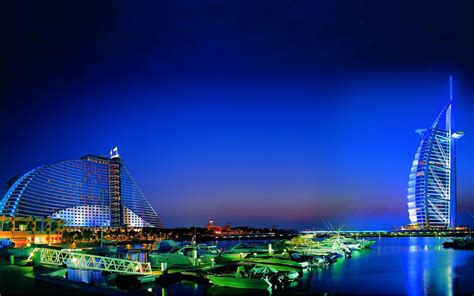 Fond D écran Beauté Ville Dubai Lumières Soir Eau 2560x1600 4kwallpaper 654286 Fond