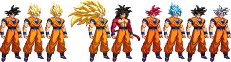 Goku Transformations Updated By Spartan A21 On Deviantart