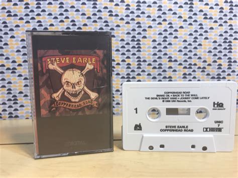 Steve Earle Copperhead Road Cassette Tape 1988 Uni Records