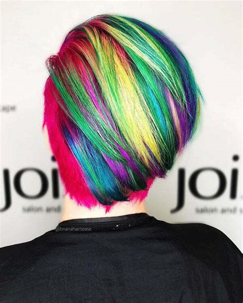 20 Short Rainbow Hairstyles That Convince You To Dye Your Hair Short