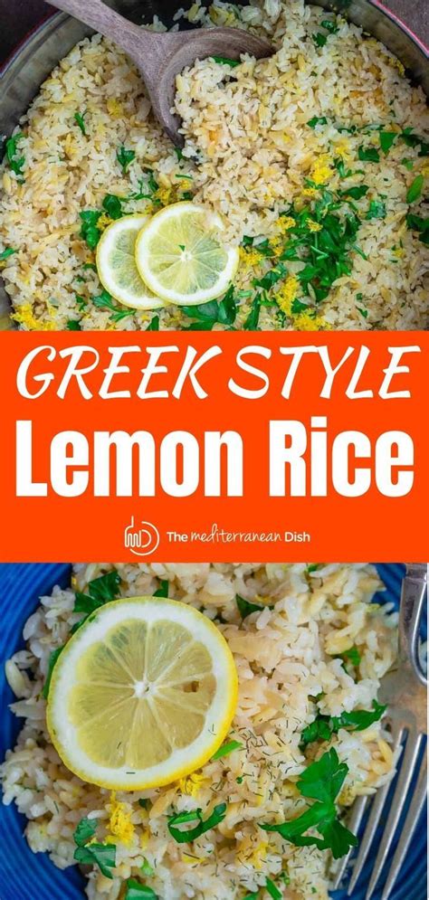 This Greek Style Lemon Rice Is An Easy Recipe That Pairs Beautifully