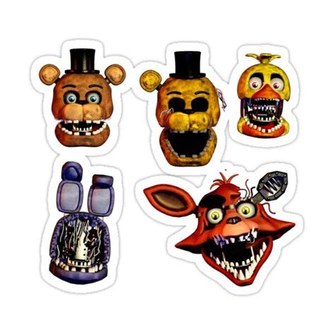 Fnaf 2 Withered Animatronic Sticker Pack Sticker By Rodaanimation In