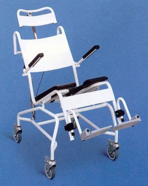 The bathing chair helps the disabled and handicap use the bathtub easier with access at the height of a wheelchair. Handicap Shower Commode Chair from Accessible Environments ...