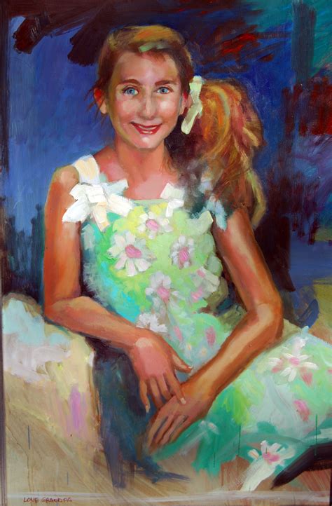 Granddaughter's portrait Granddaughter, Original Oil Painting