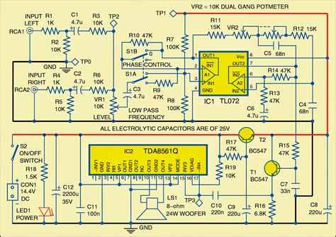 Subwoofer For Cars Circuit Diagram Electronic Circuits Diagram