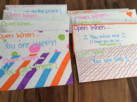 Don't forget to share these messages with your friend. Open when... Going away present for my friend who is ...