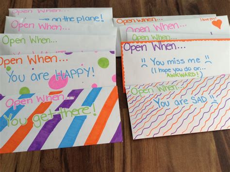 Our pick for the best gift for boyfriend is the open when letters. Pin by Kayla Bradley on Gifts | Going away presents, Diy ...
