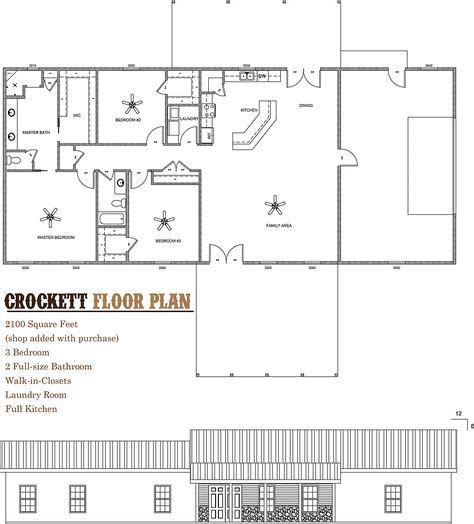 Crockett Foor Plan Barndominium Built By Rau Builder Metal House