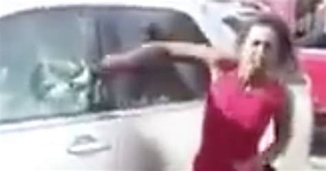 Scorned Woman Smashes Up Babefriend S Car With A Hammer After Discovering He Cheated On Her