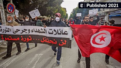 On Arab Spring Anniversary Tunisia Its Birthplace Erupts The New York Times