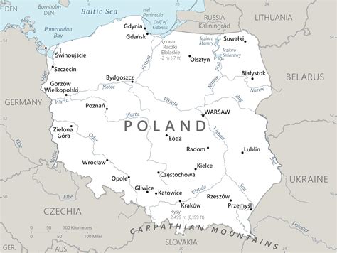 Map Of Poland Cities Hazel Korella